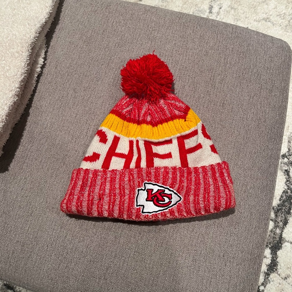 Kansas City Chiefs Winter Hat Beanie New Era Cap Field Sideline
